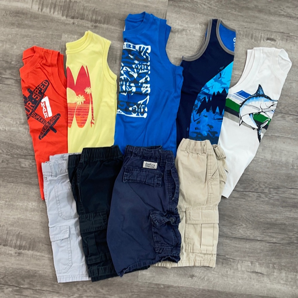 *BUNDLE little Boys Summer Bundle Tanks & Shorts